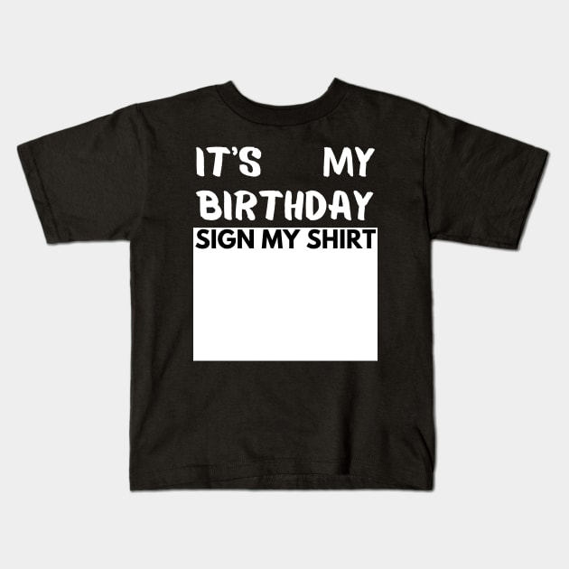 Birthday shirt Kids T-Shirt by mdr design